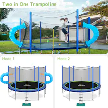 Zupapa Basketball Tunnel Trampoline gallery image