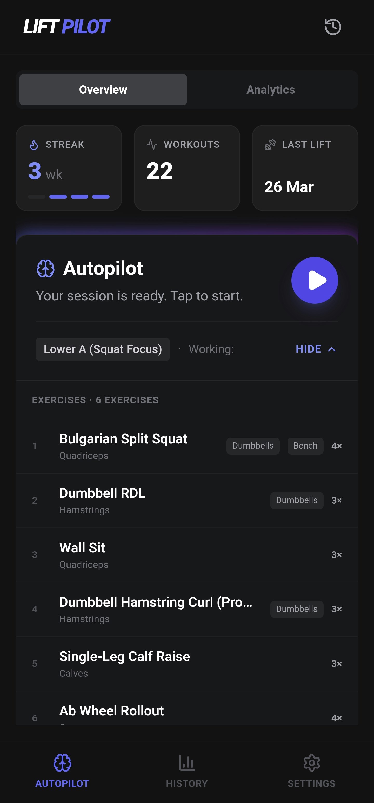 LiftPilot: Strength & size on Autopilot gallery image