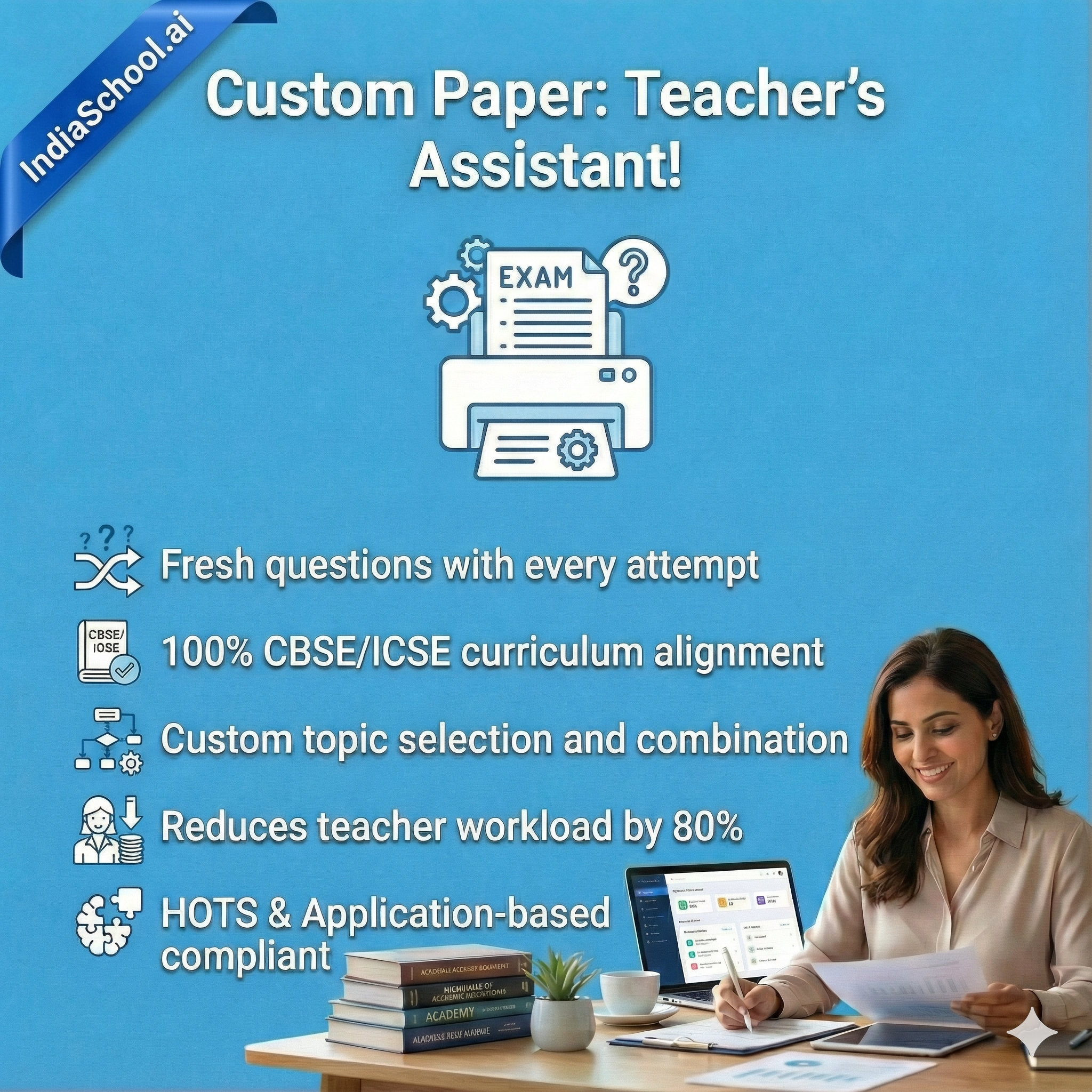 IndiaSchool.ai - Screenshot 4 showing product features and functionality