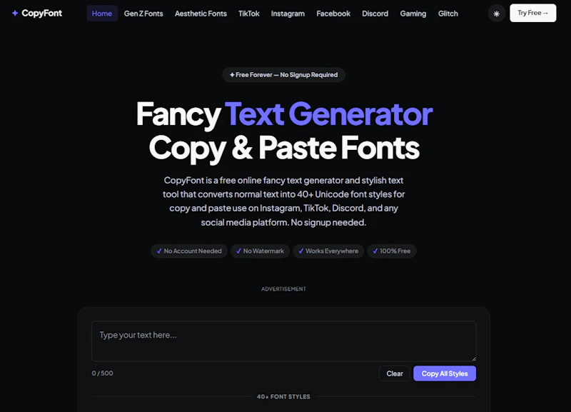 CopyFont screenshot 1