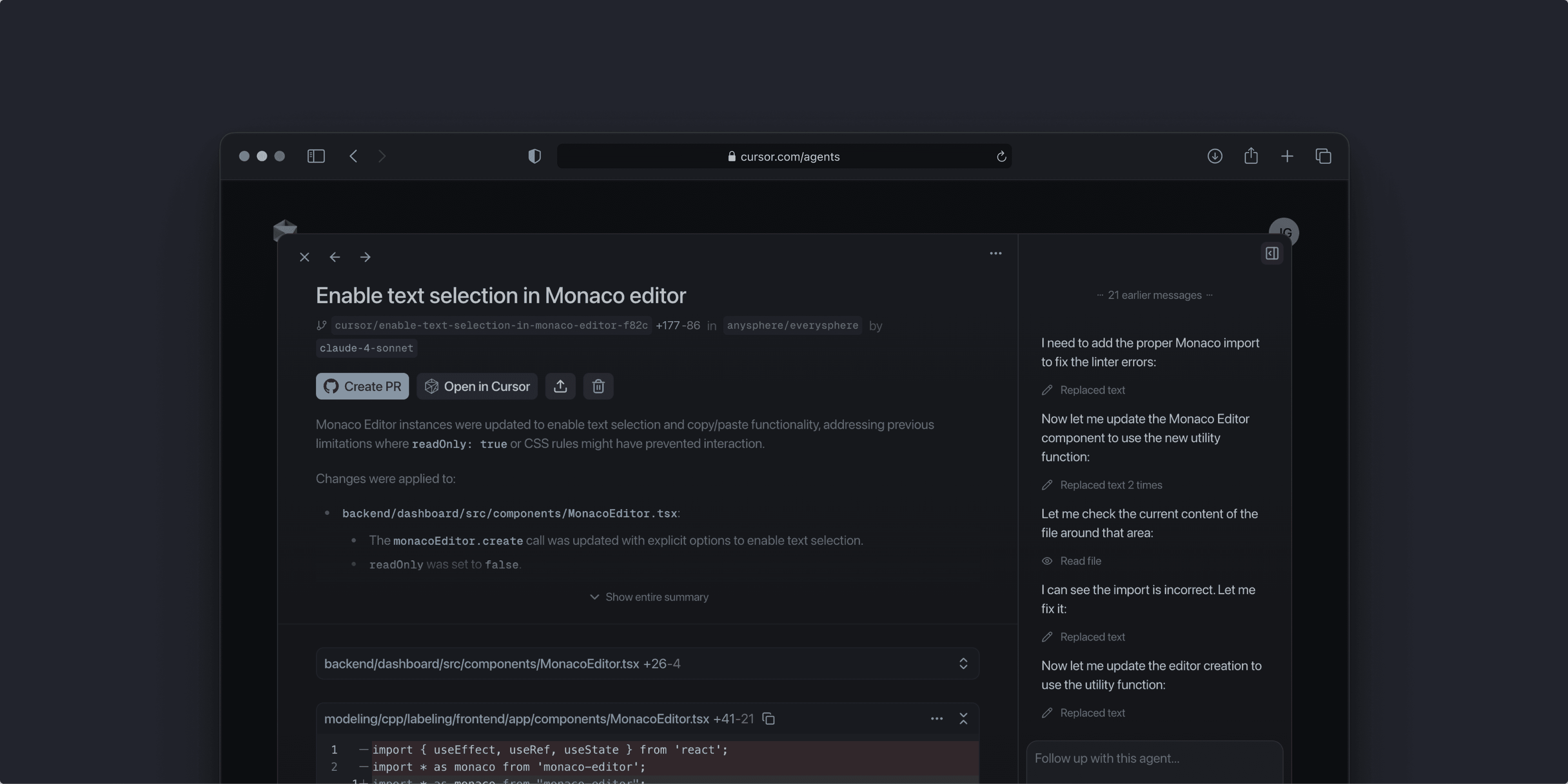 Cursor agenten: browsers en mobiel - Werk overal samen met een krachtige coderingsassistent media 3