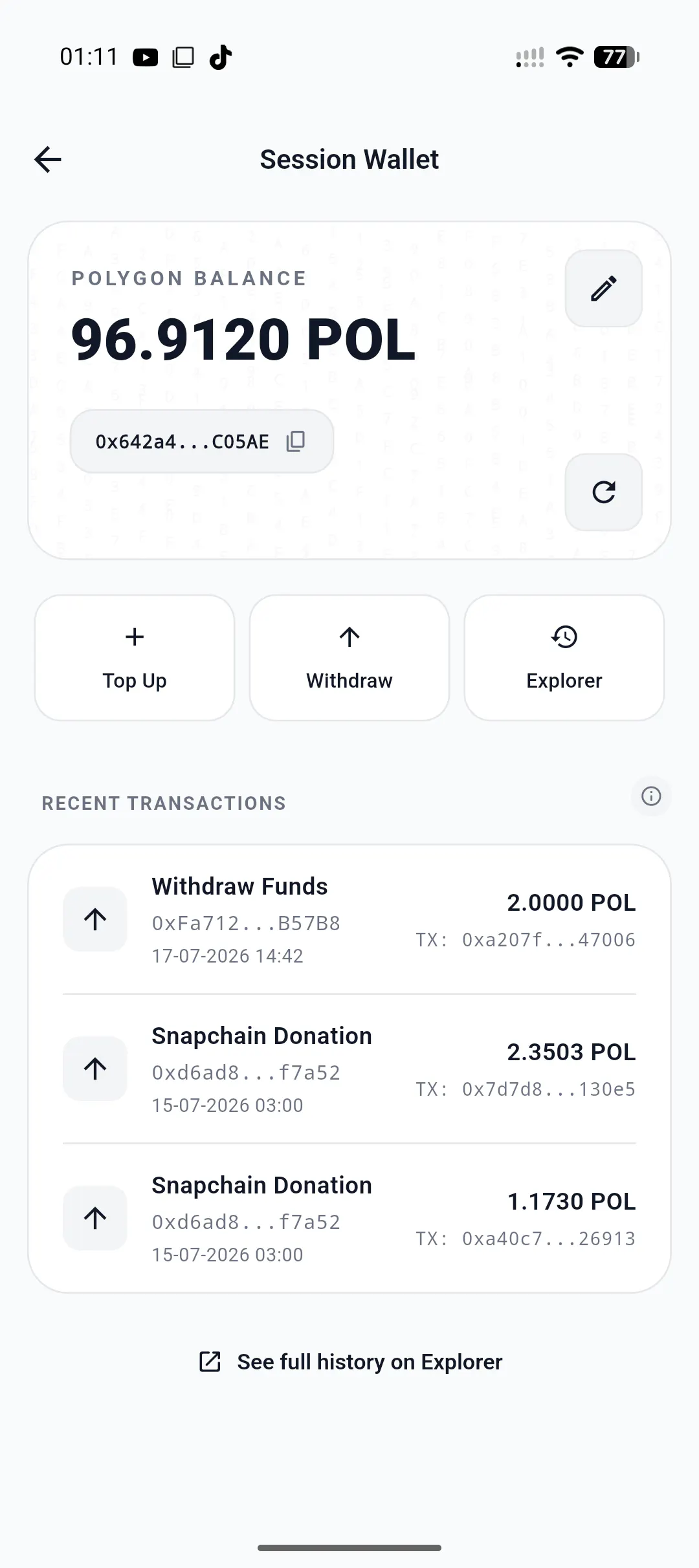 Snapchain gallery image