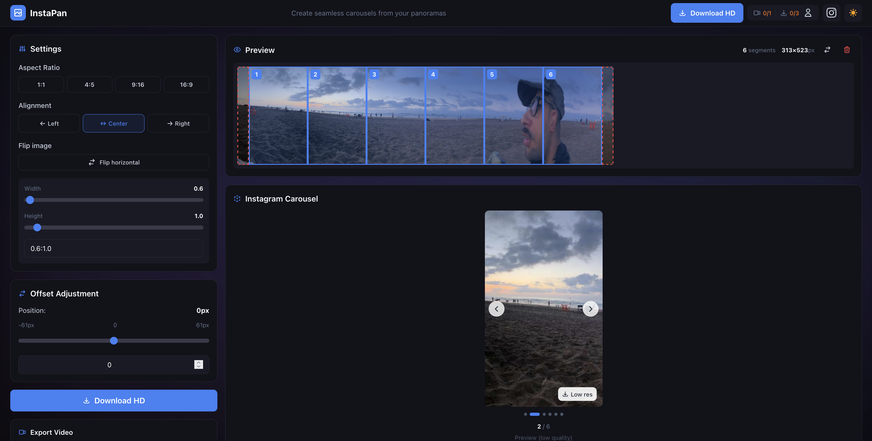 InstaPan - Screenshot 4 showing product features and functionality