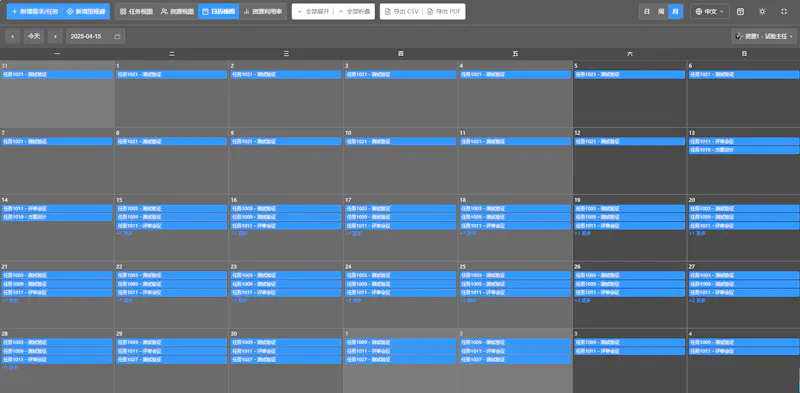 Jordium Gantt screenshot 2