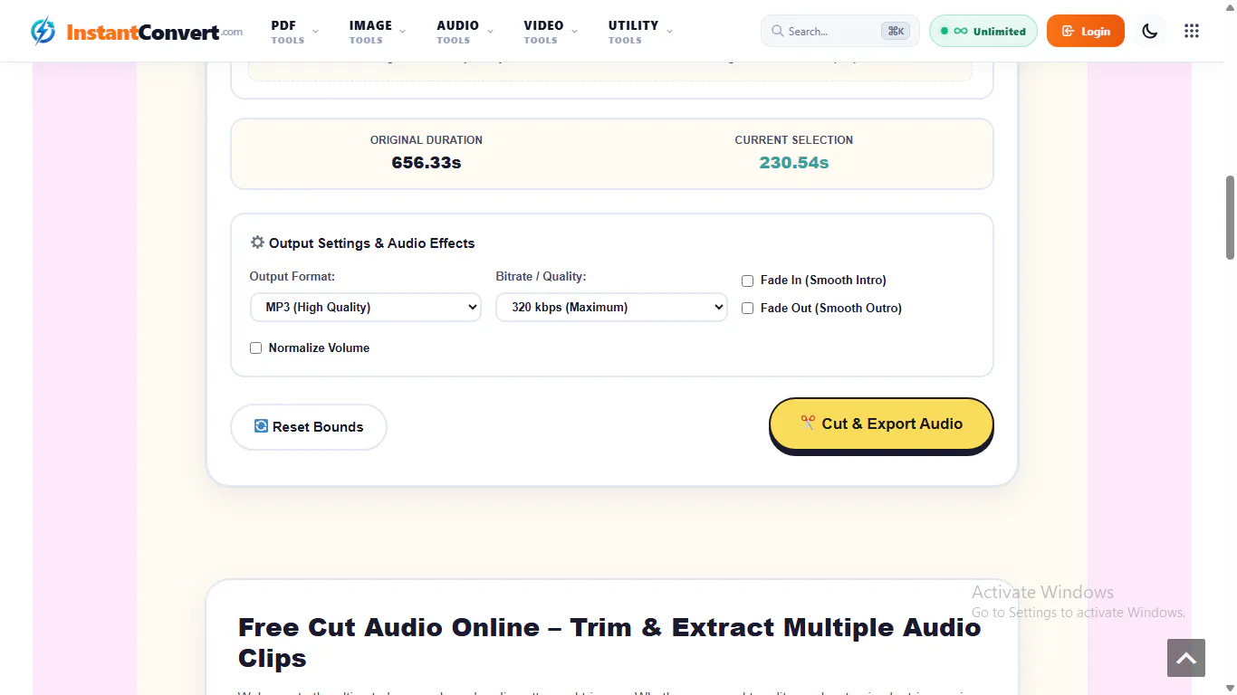 Audio trimmer (offline) gallery image