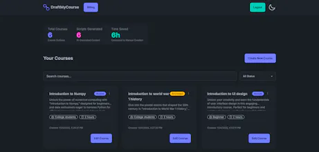 DraftMyCourse gallery image