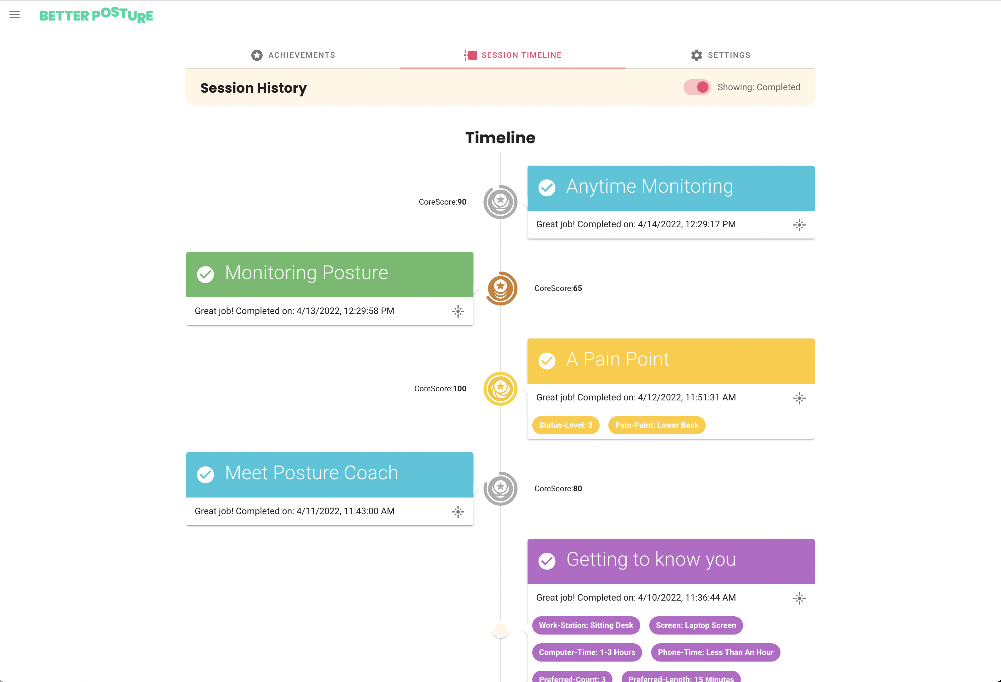 App for Better Posture gallery image