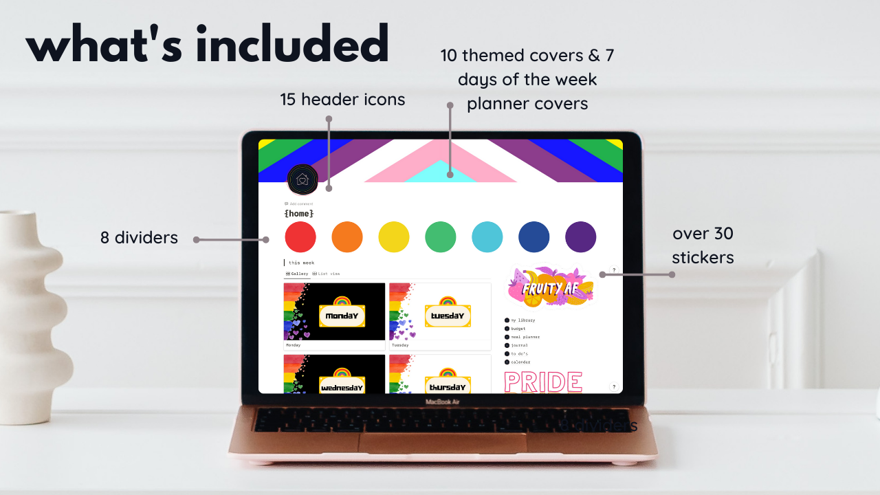 pacote de personalização de noções do mês do orgulho media 3