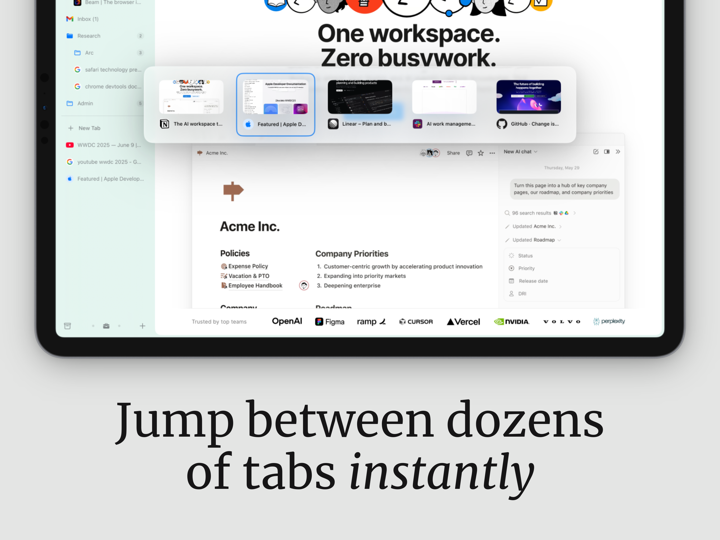 Beam Browser - Screenshot 4 showing product features and functionality