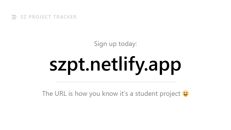 SZ Project Tracker gallery image