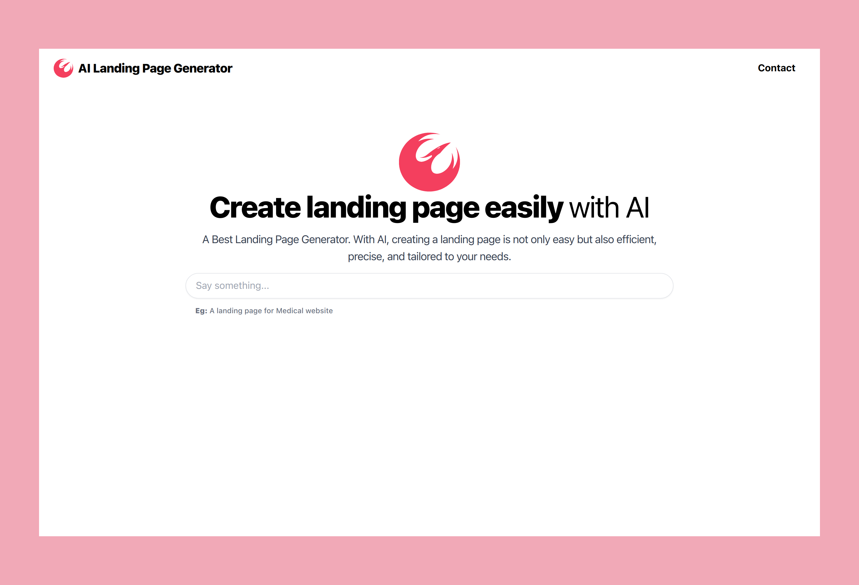 AI Landing Page Generator