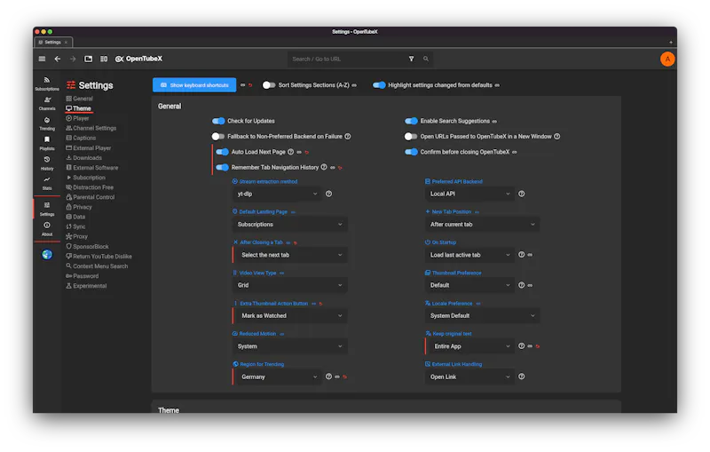 OpenTubeX screenshot 3