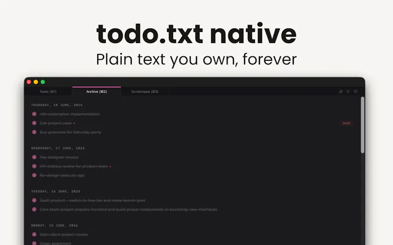 Tasks.txt screenshot 2