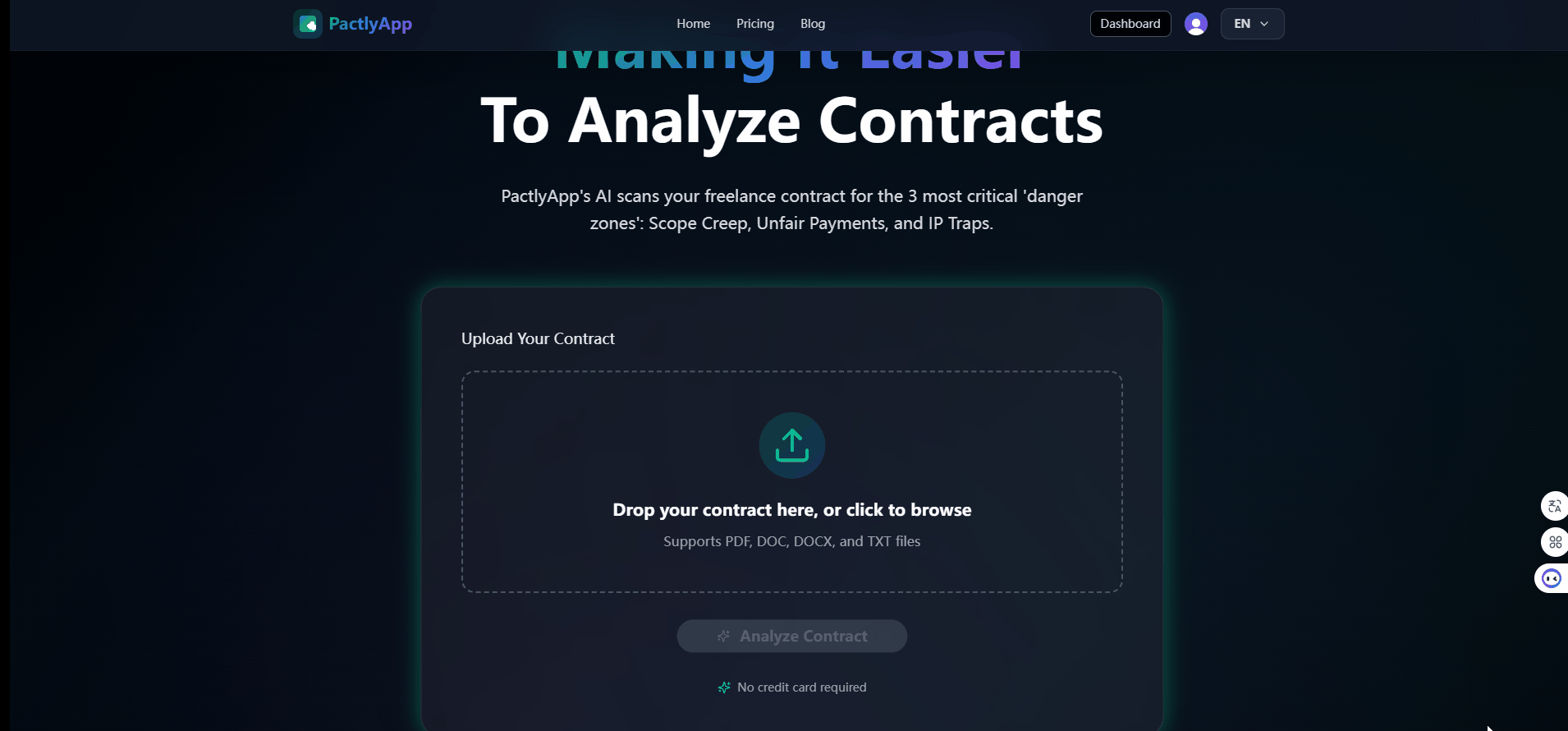 Média Paclyapp - Analyse contractuelle alimentée par l'IA pour les pigistes. 1