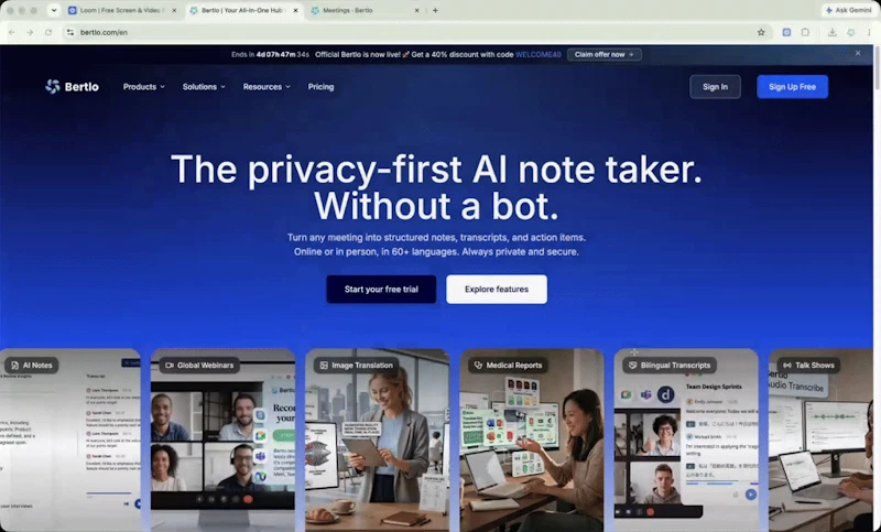 Bertlo screenshot 1 (video preview)