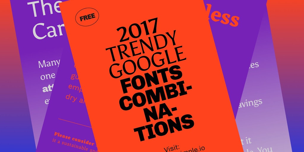 google fonts font combinations