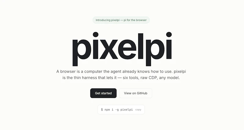 A minimal browser harness for agents screenshot 4