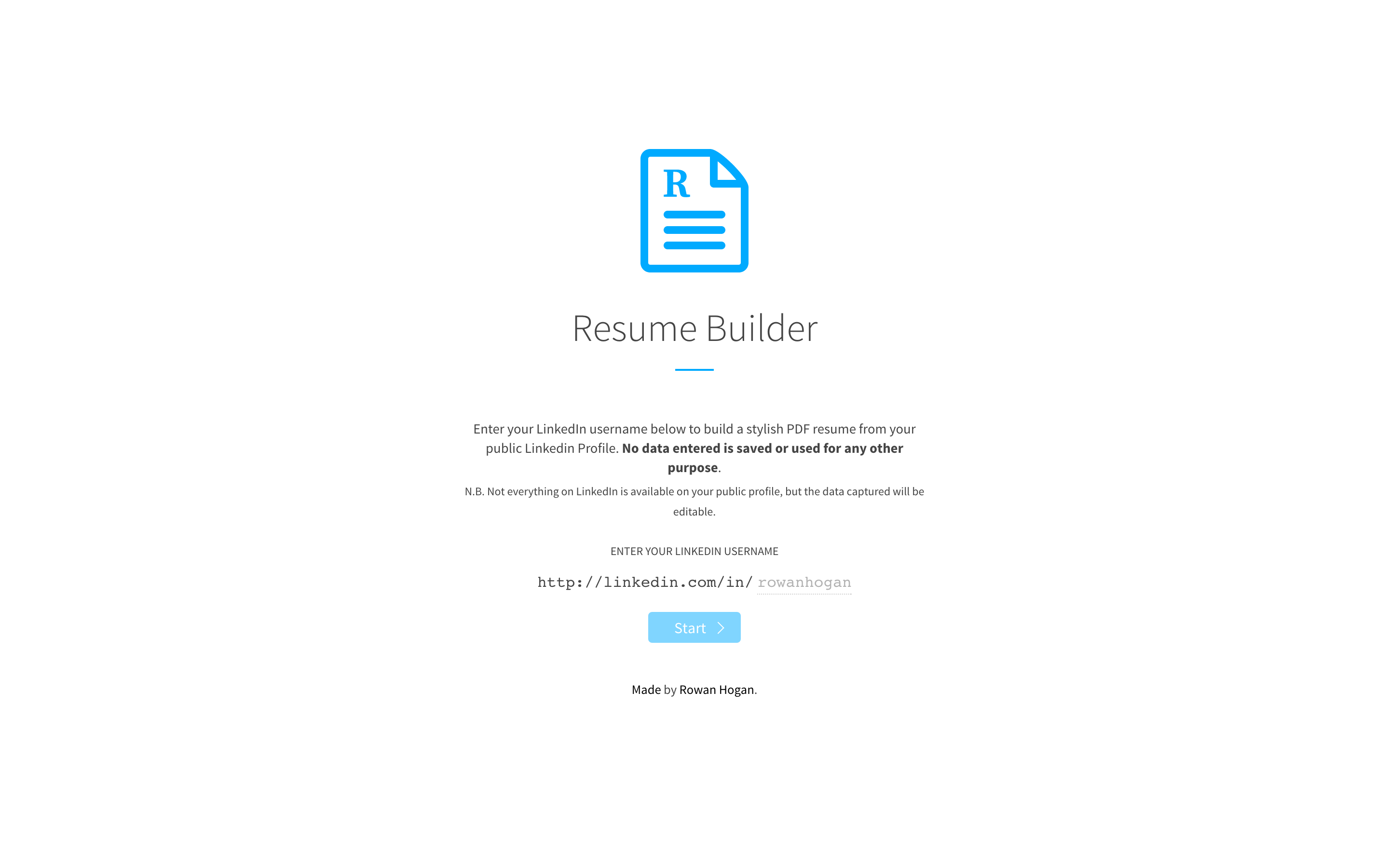 Resume Builder