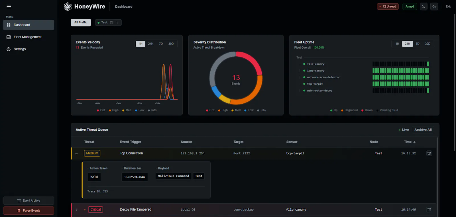 HoneyWire screenshot 1