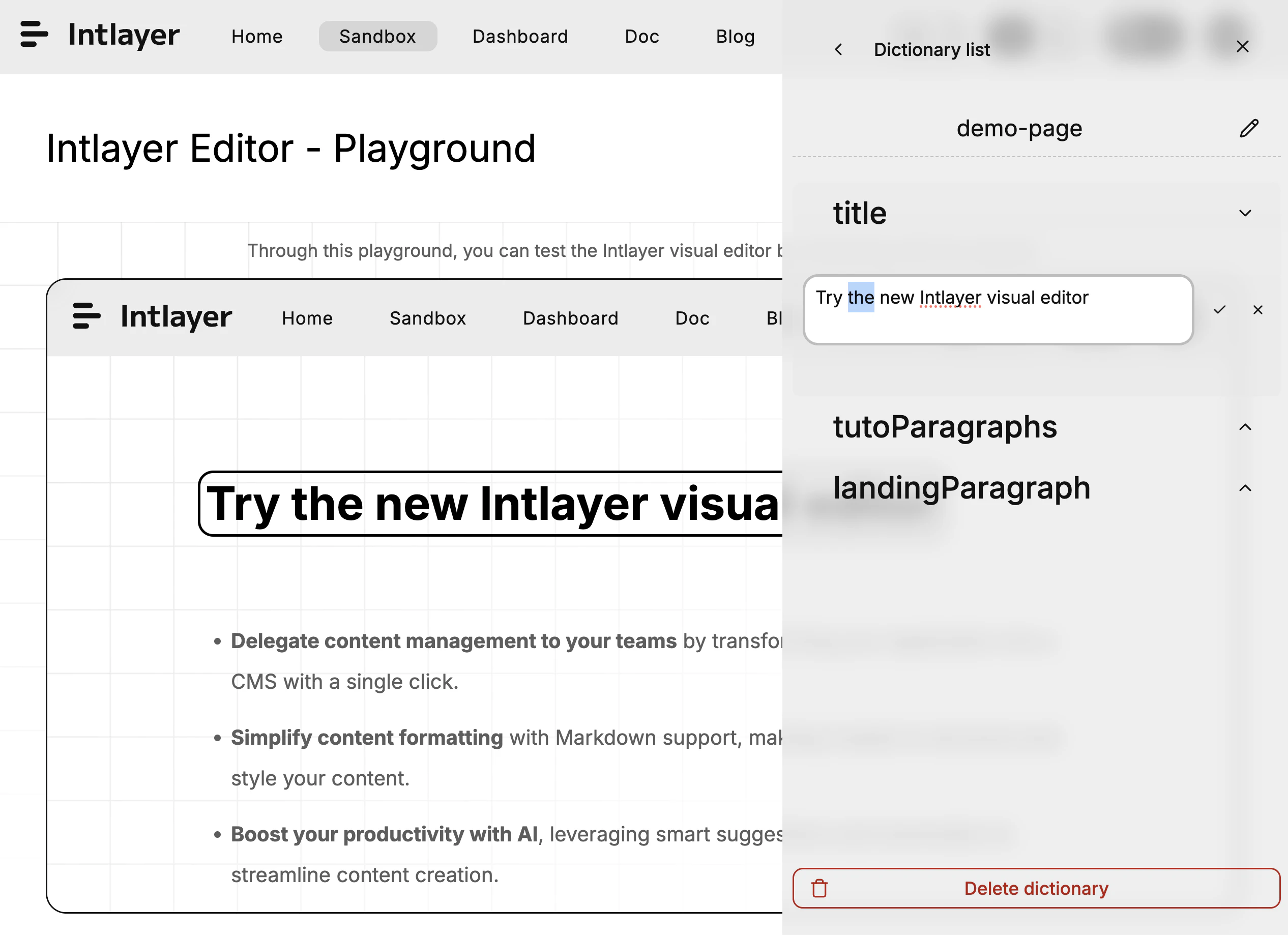 Multilingual CMS & TMS & Visual Editor screenshot 3