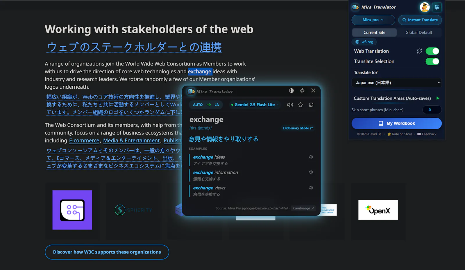 Mira Translator screenshot 1