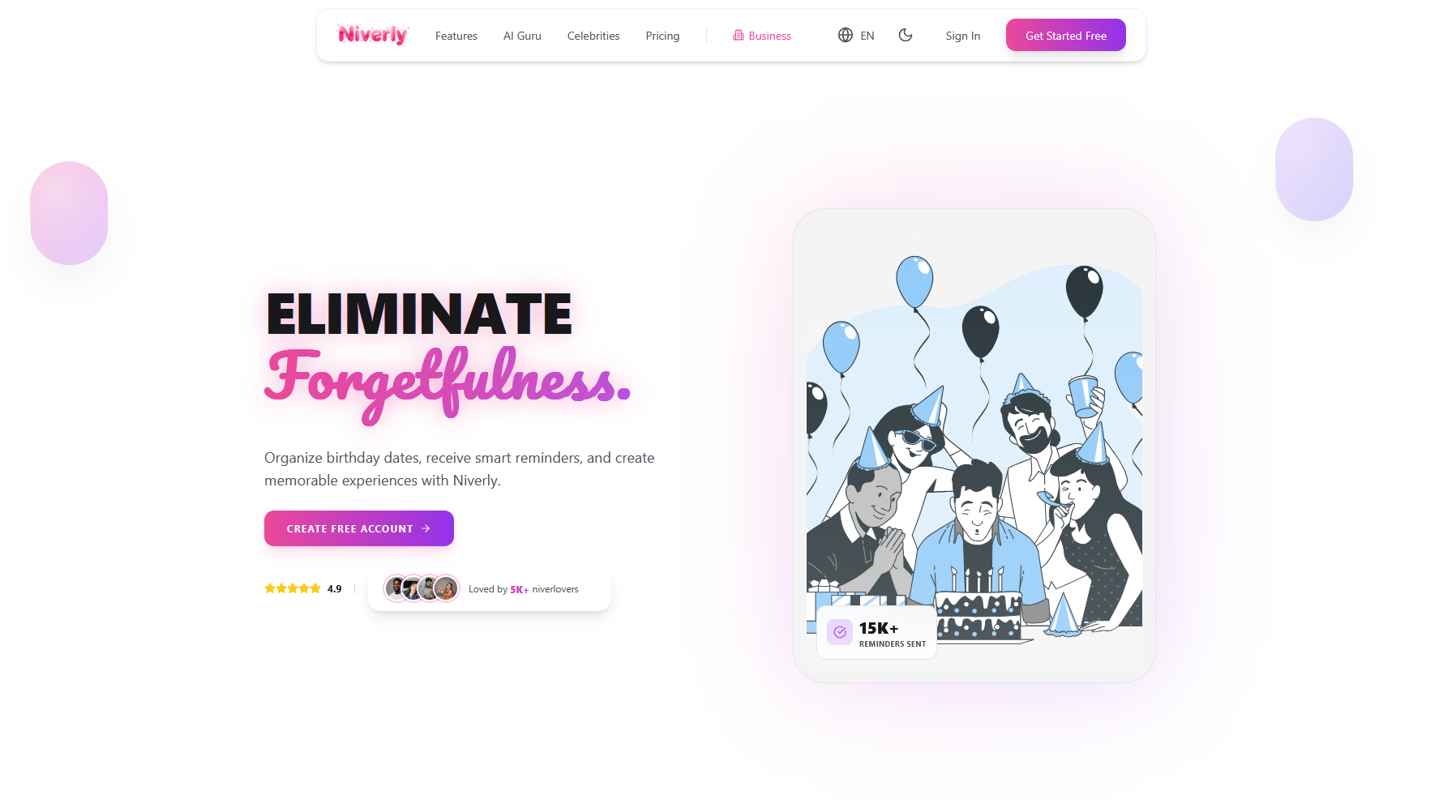 Niverly - Screenshot 2 showing product features and functionality