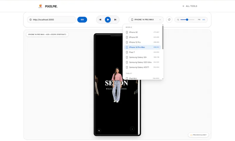 Responsive Checker | PixelPie screenshot 3