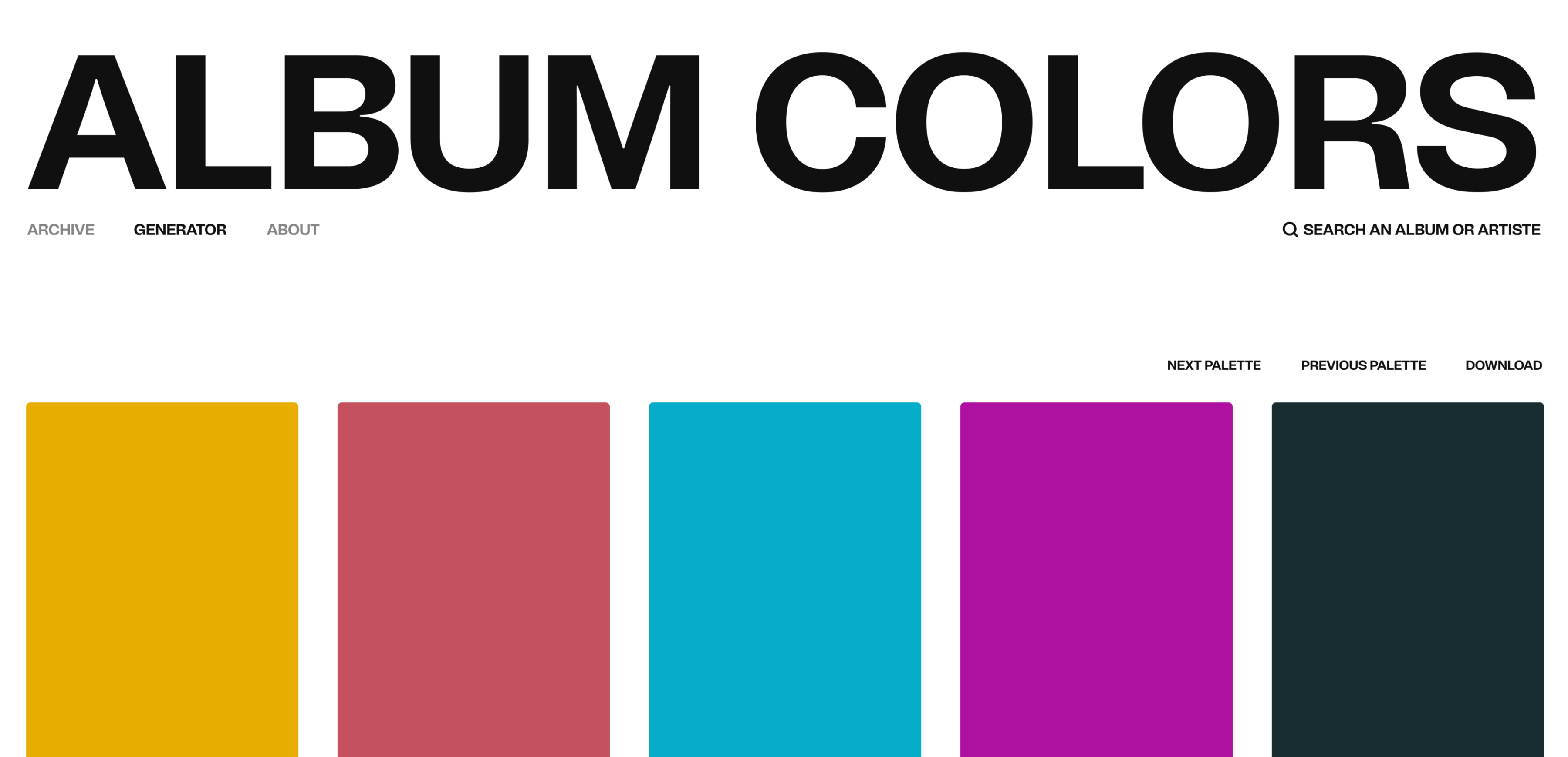 Mídia 3 de Cores do álbum