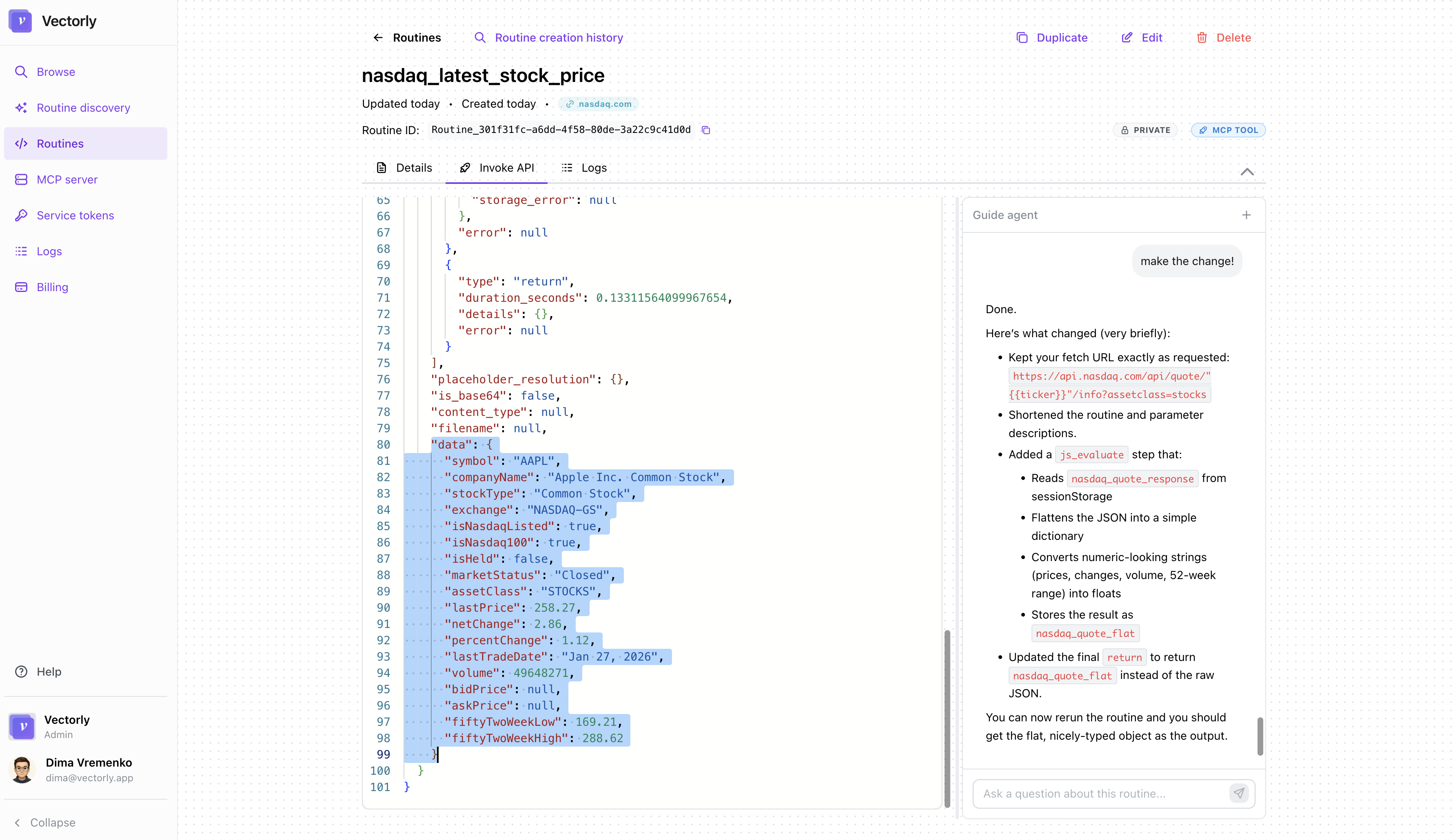 Vectorly: Turn websites into APIs gallery image