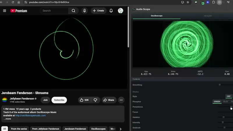 Audio Scope screenshot 1 (video preview)
