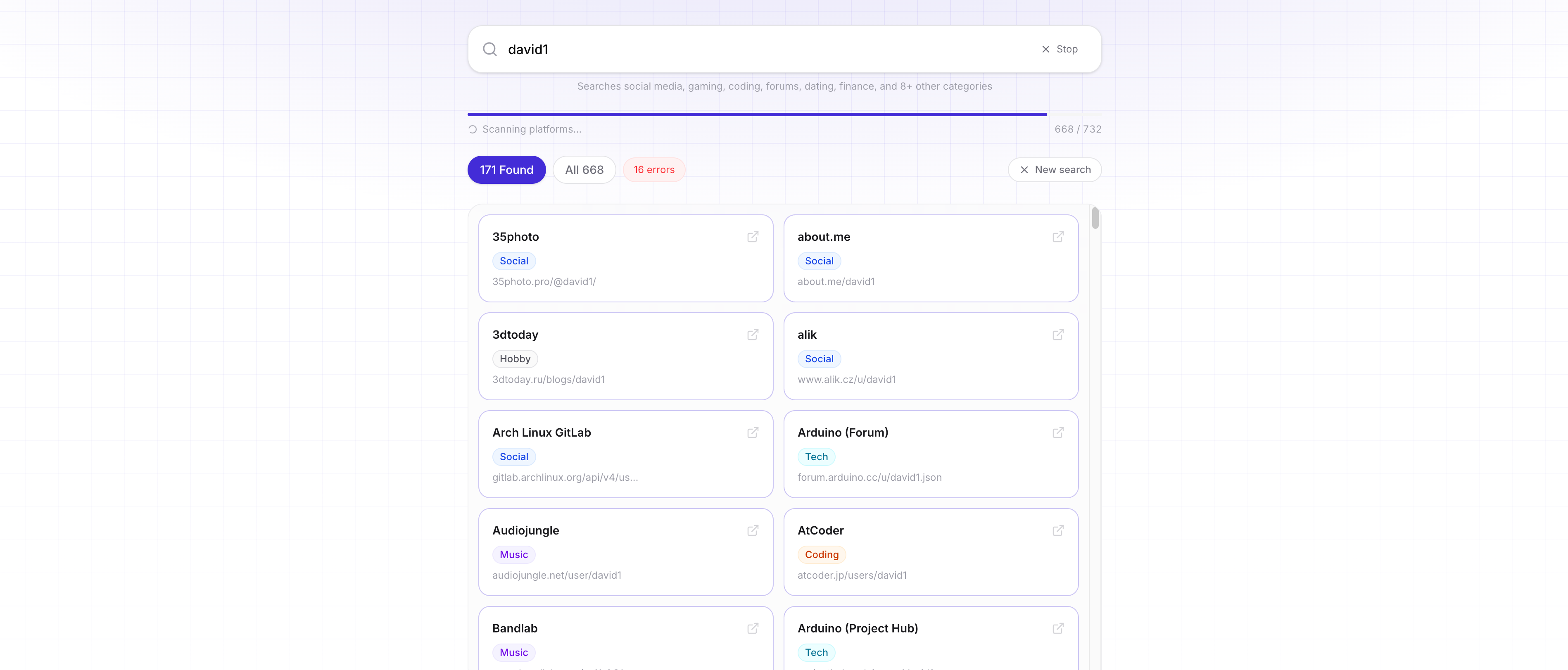WhatsMyName App gallery image
