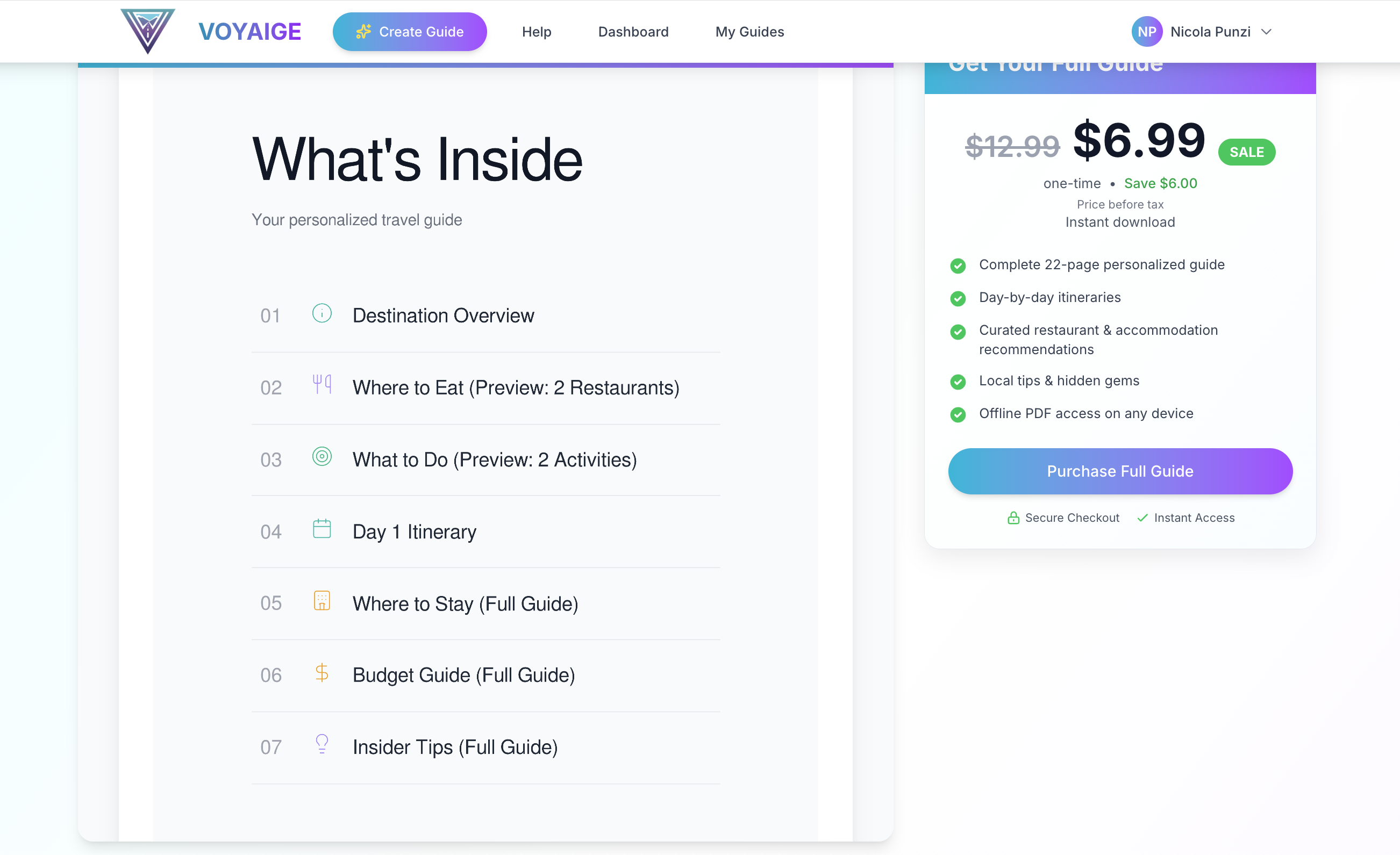 Voyaige - AI-powered city travel guides gallery image
