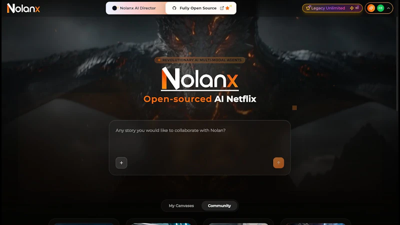 Nolanx.ai screenshot 1 (video preview)