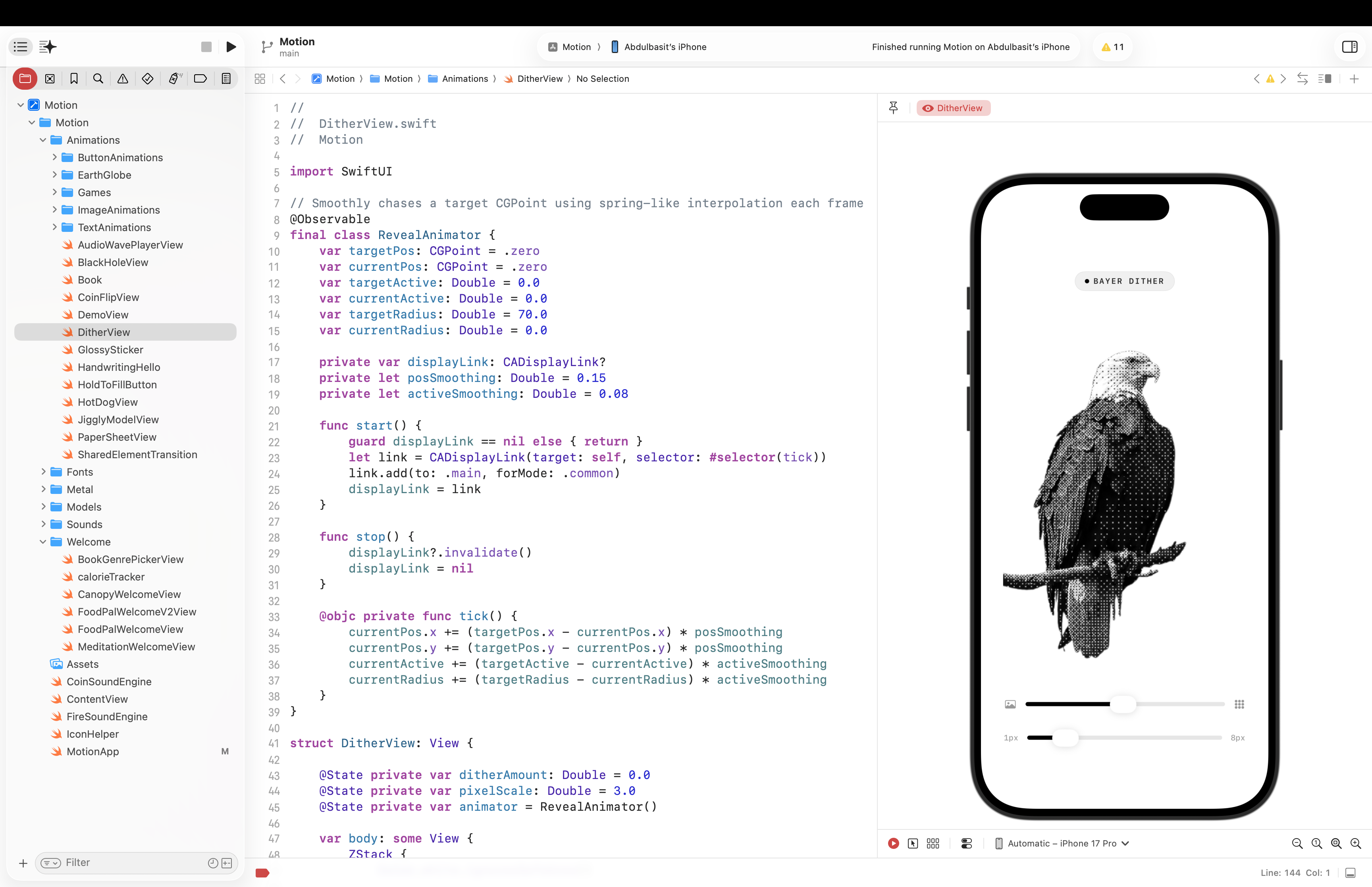 SwiftMotion gallery image