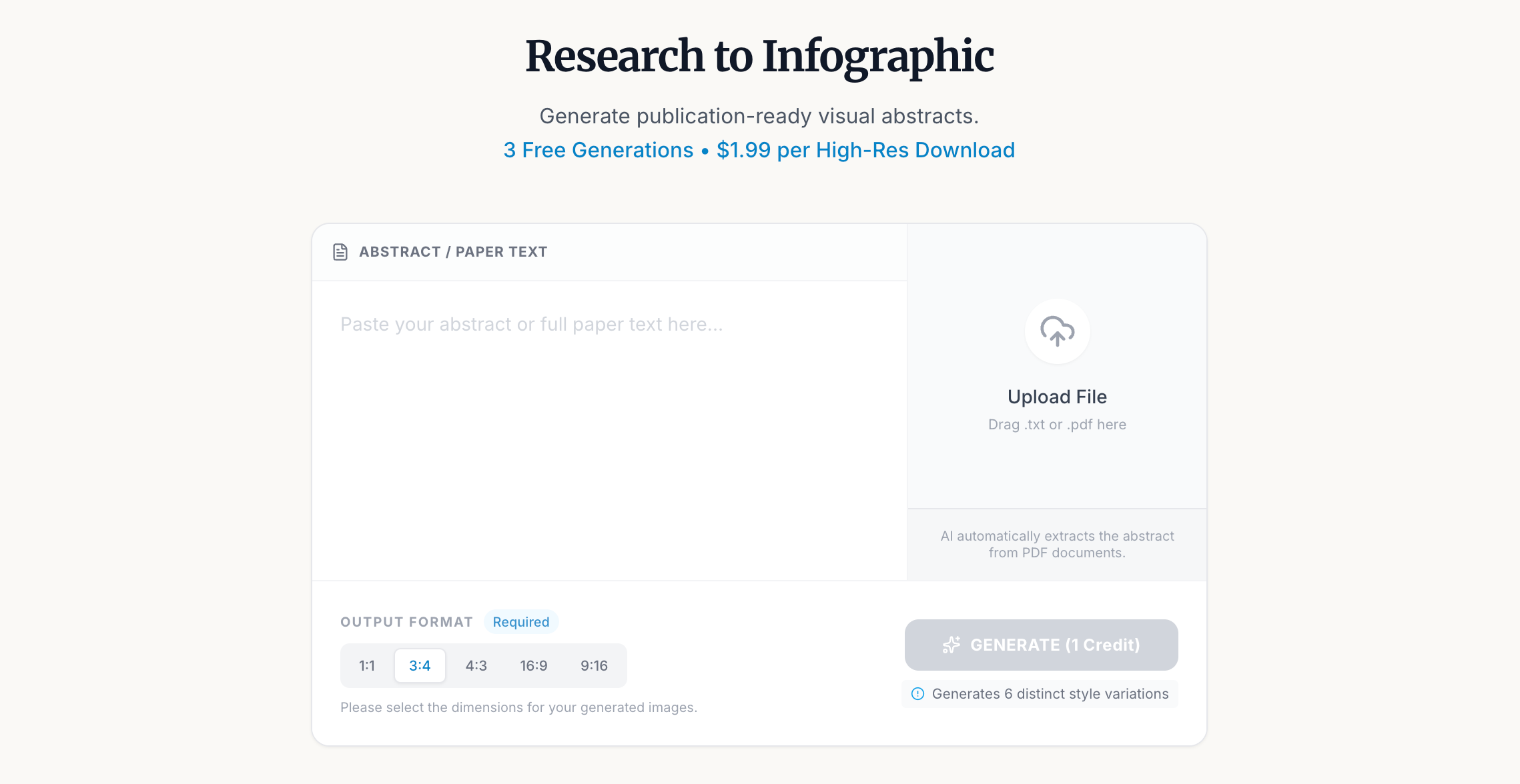 Paper abstract visualization - Main product screenshot demonstrating key features and user interface