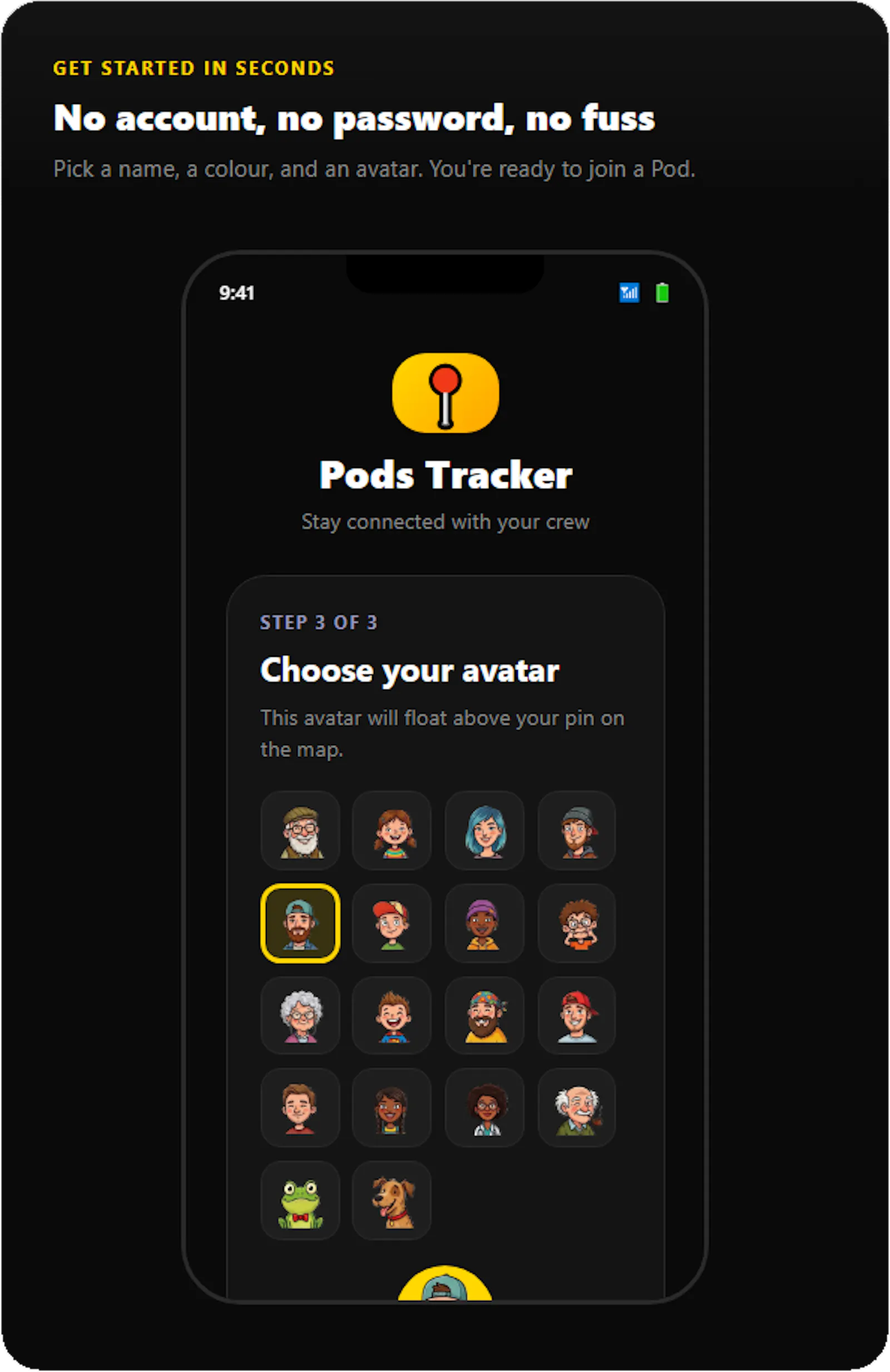 PODS Buddy Tracker  screenshot 2