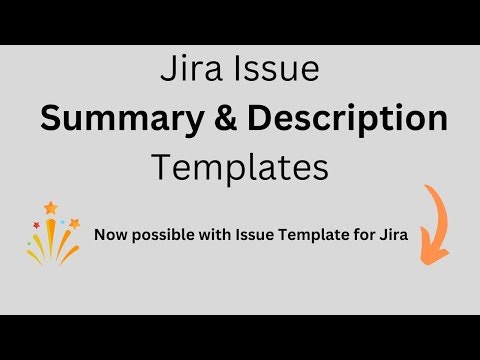 Issue Template for Jira gallery image