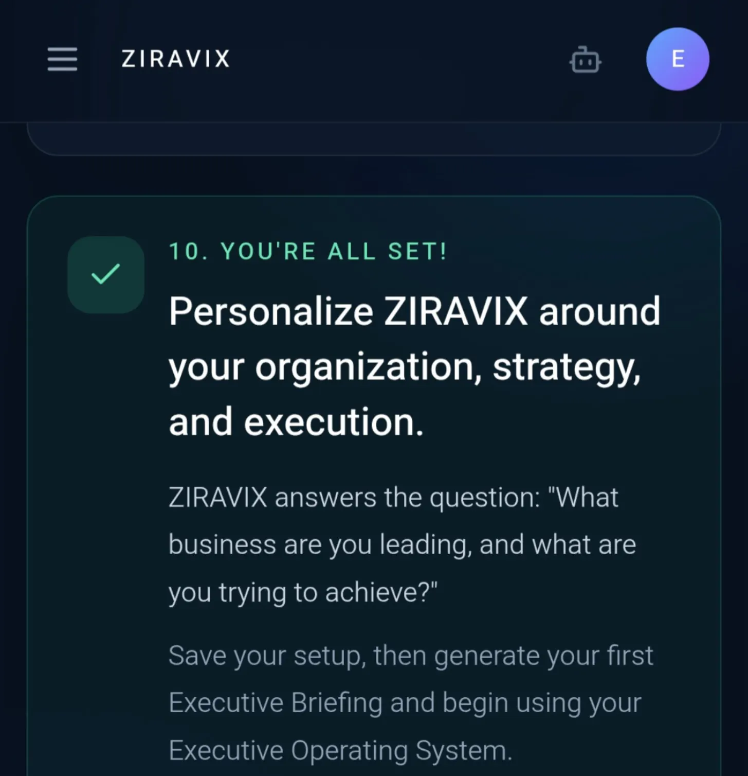 ZIRAVIX AI EXECUTIVE OS™ gallery image