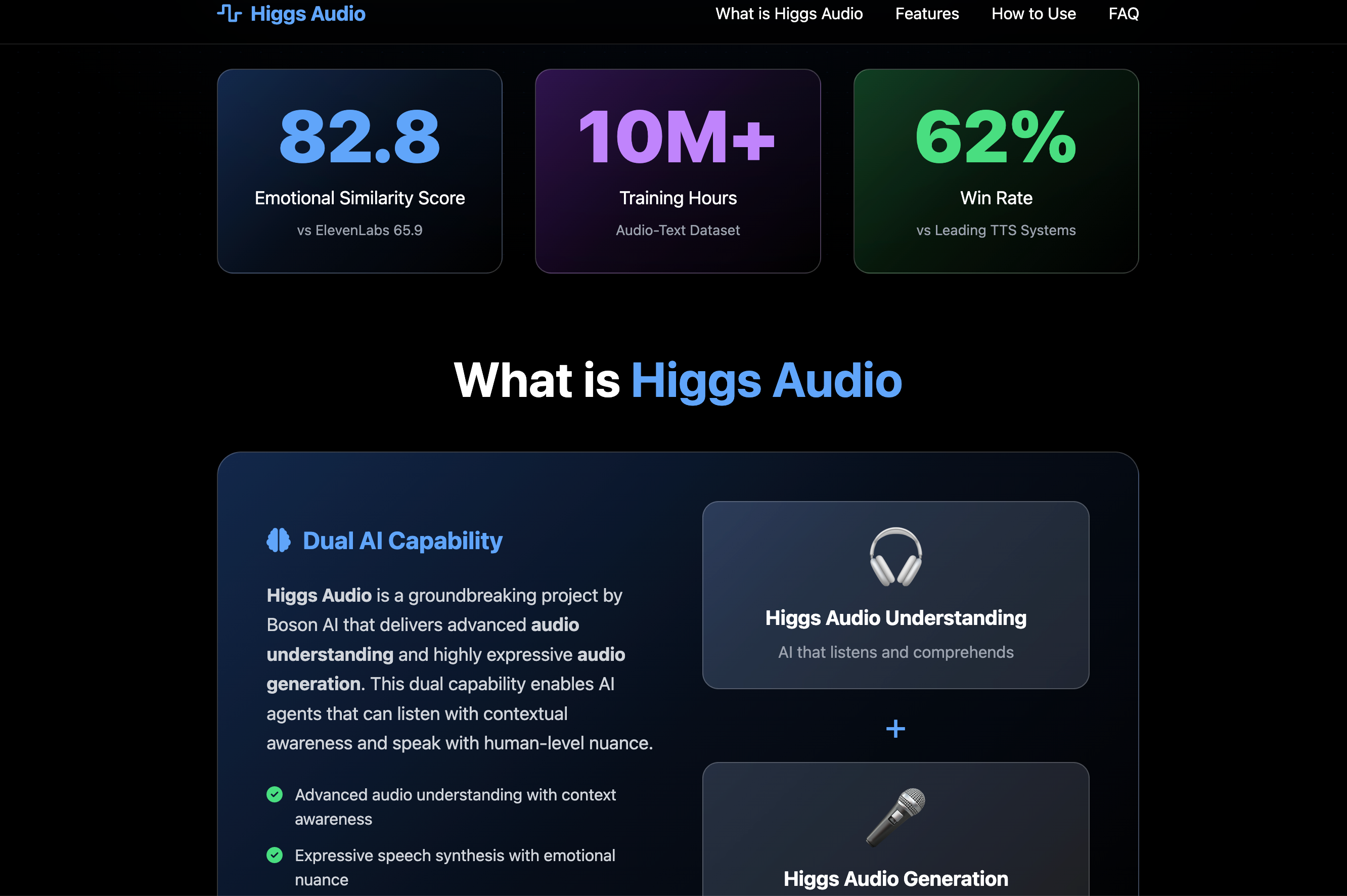 Higgs Audio gallery image