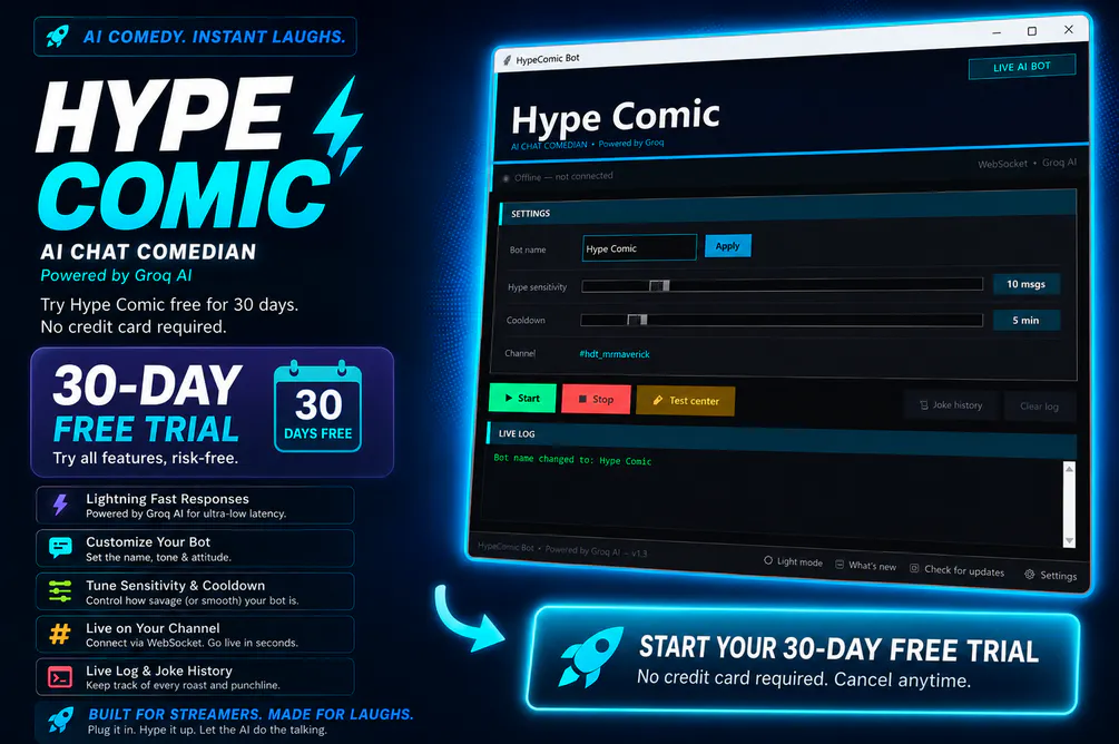 HypeComic Bot — 30 Day Trial gallery image
