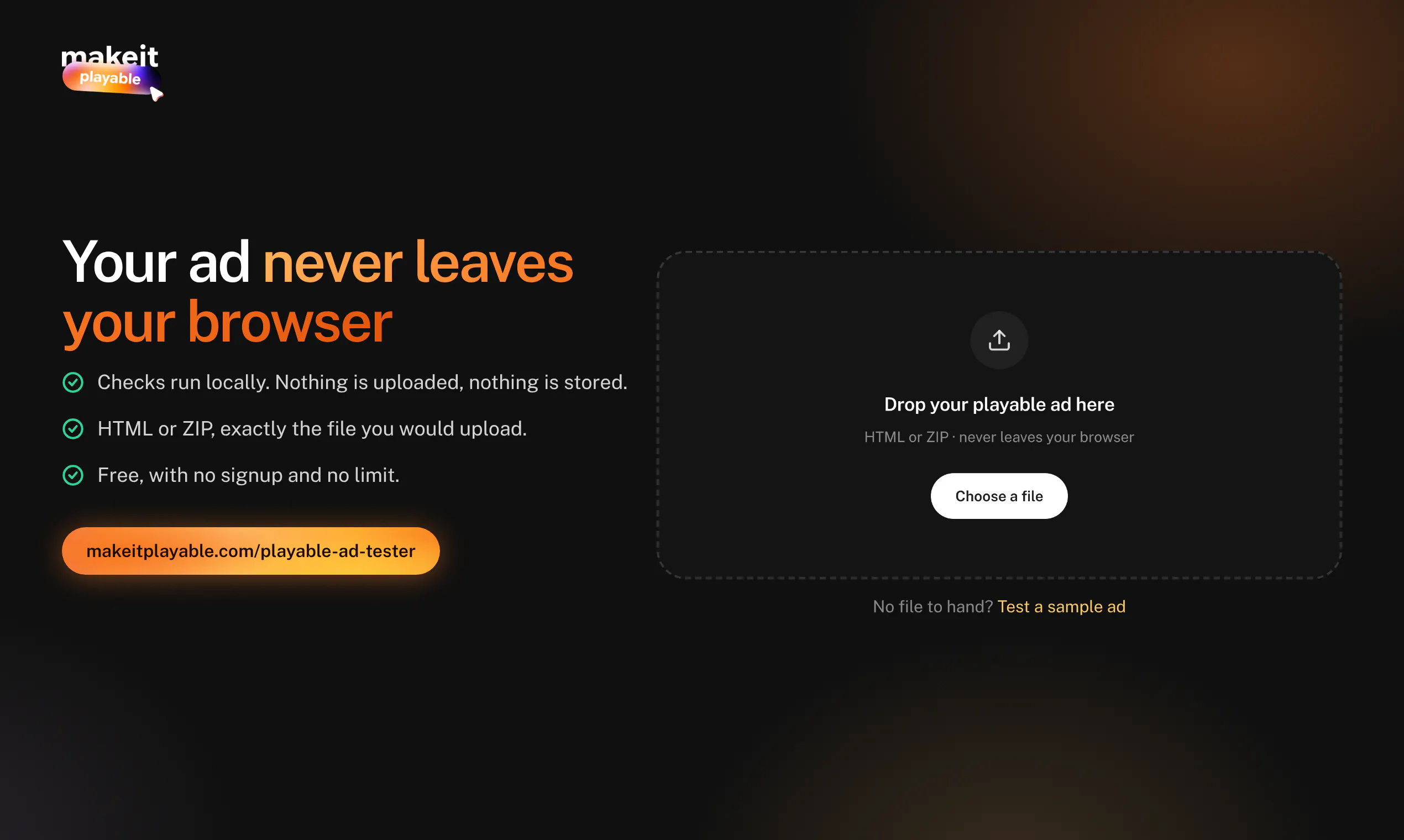 Playable Ad Tester by Make It Playable gallery image