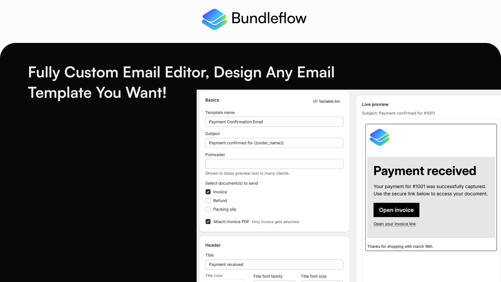 Bundleflow: bundling & Invoicing gallery image