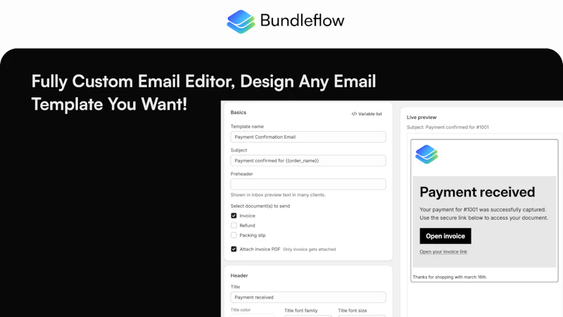Bundleflow: bundling & Invoicing screenshot 6