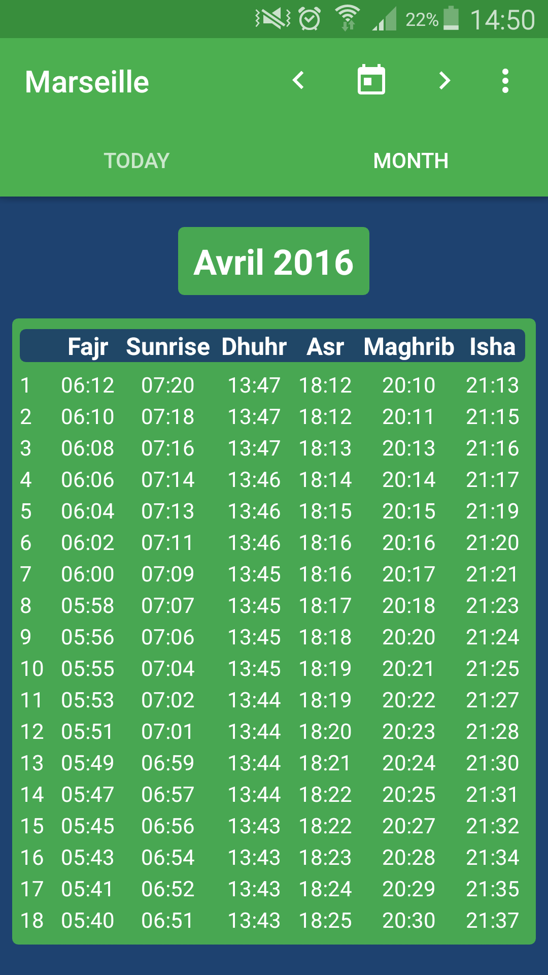 Muslim Salat Times gallery image