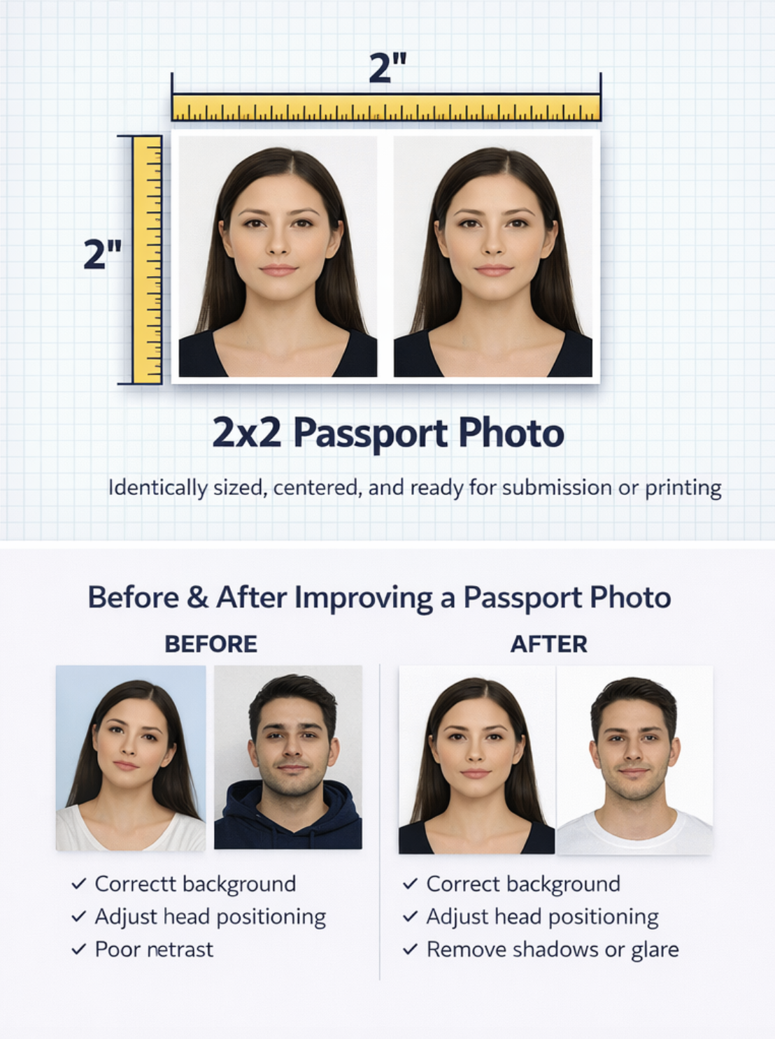 2x2 Passport Photo - Screenshot 2 showing product features and functionality