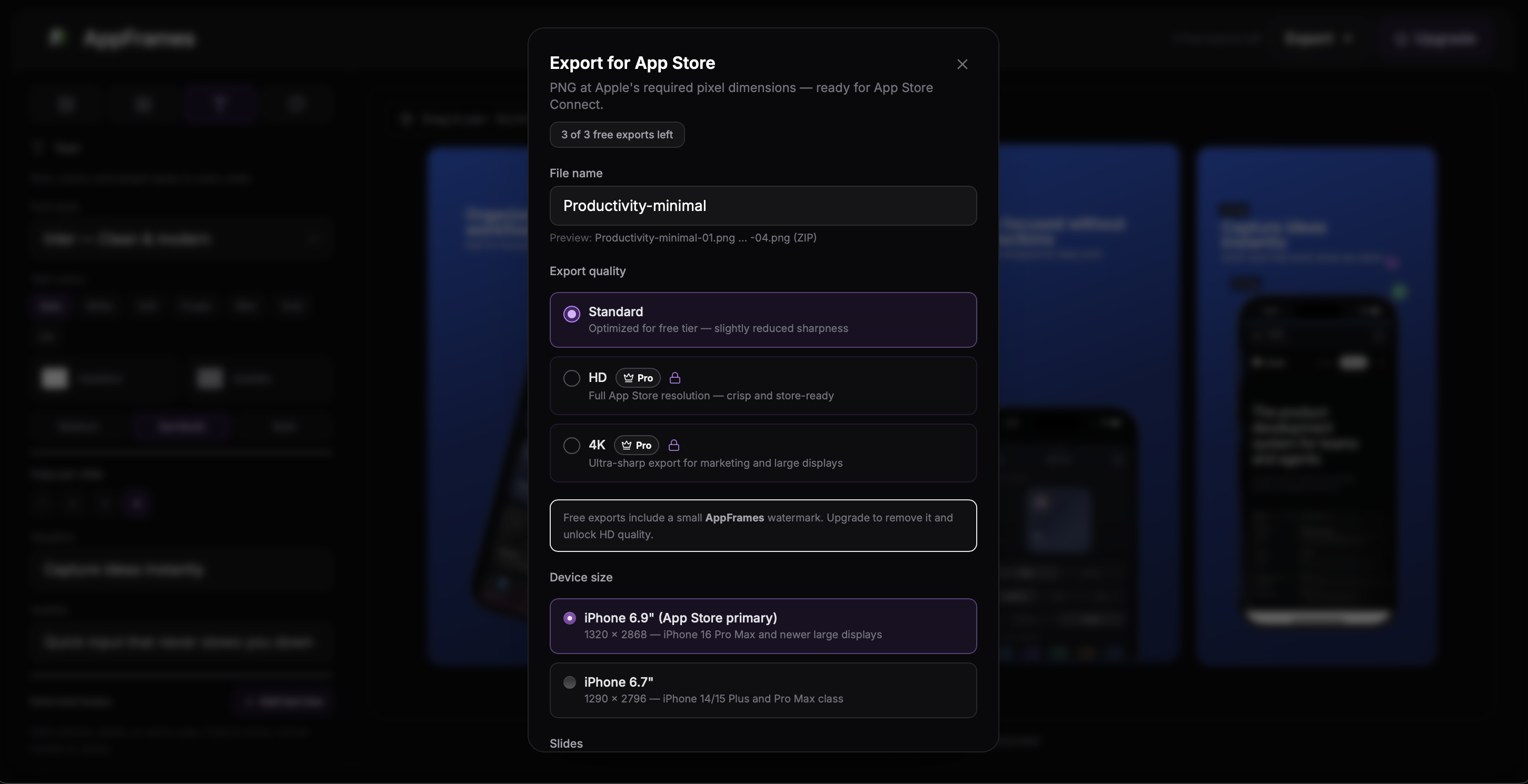 AppFrame gallery image