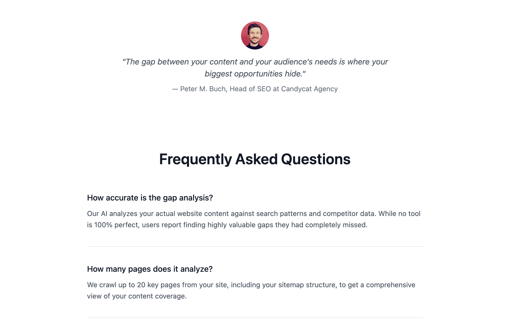 Content Gap Report for LLM SEO media 3