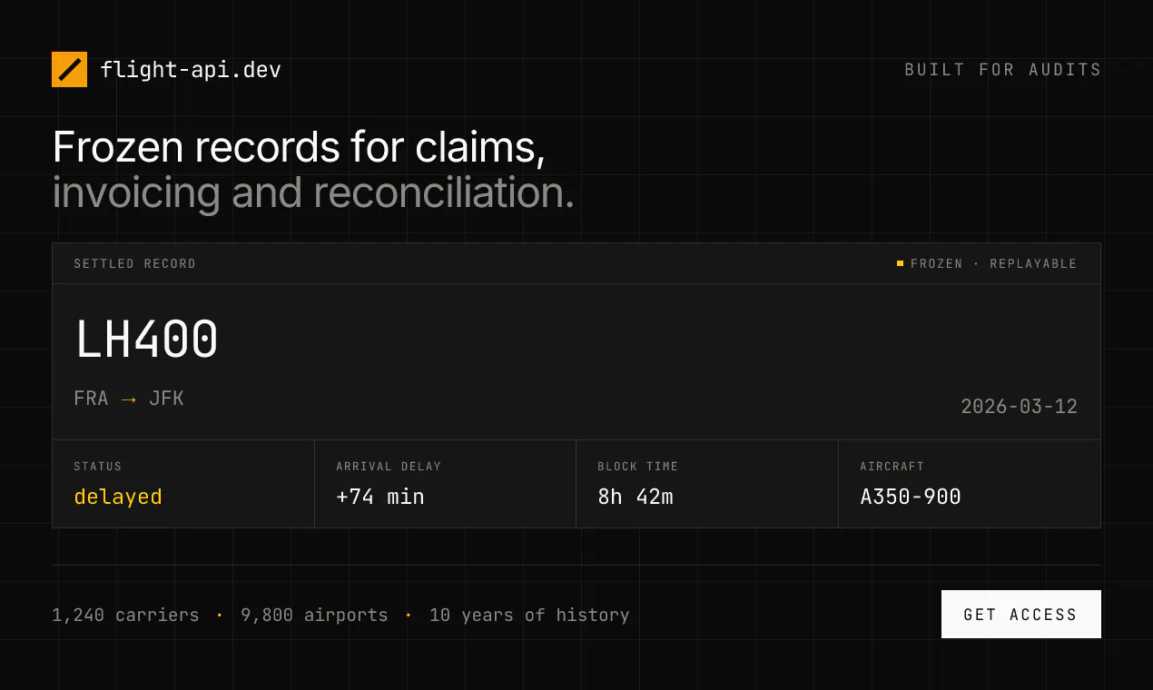 Flight API gallery image