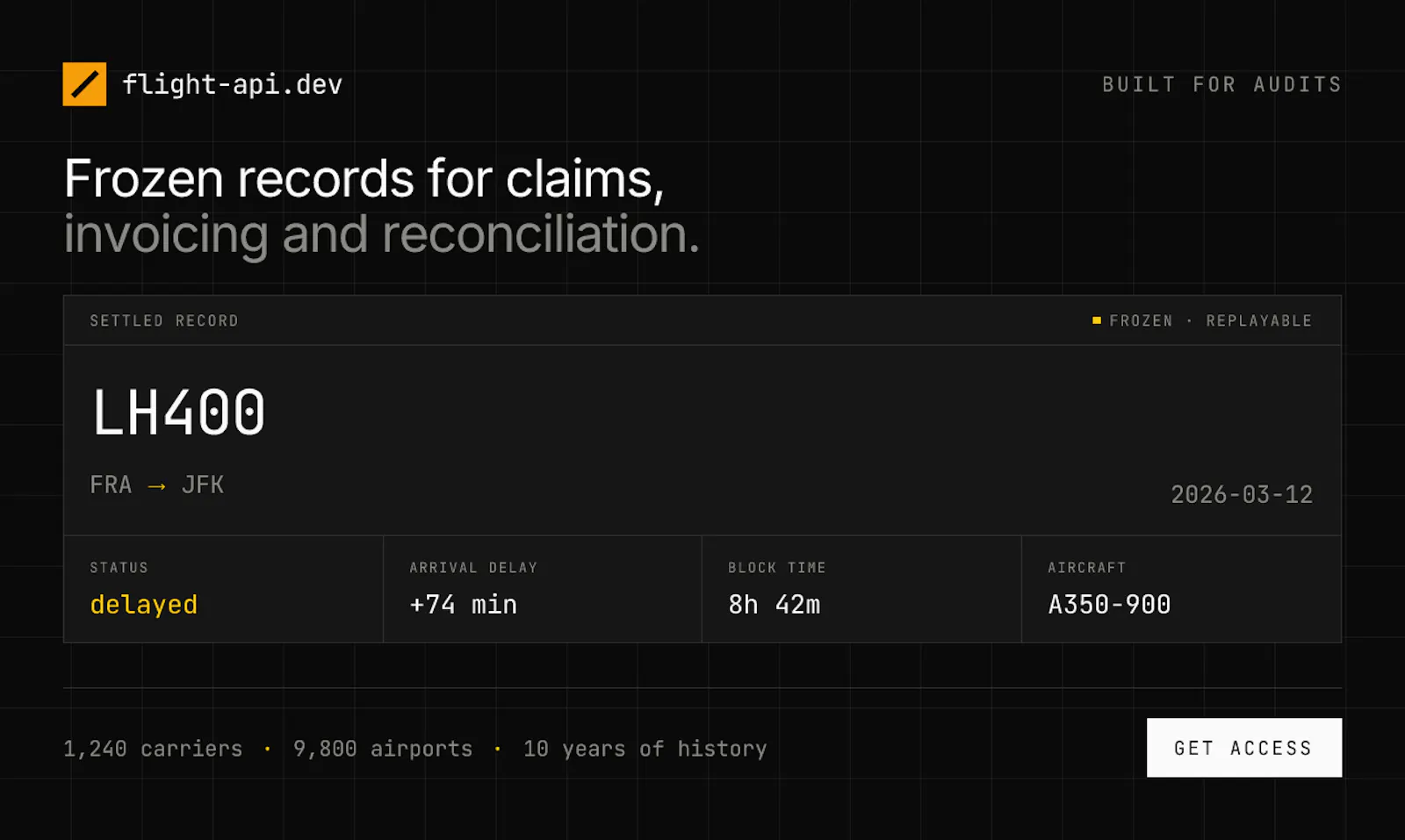 Flight API screenshot 4
