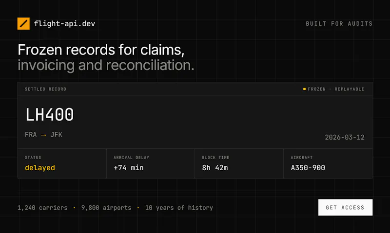 Flight API screenshot 4